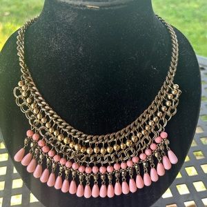 Pink and Gold Necklace